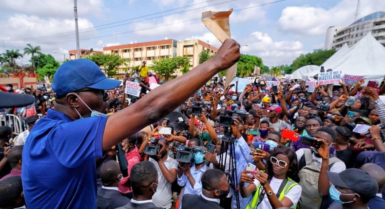 Lagos State governor, Babajide Sanwo-Olu, says dialogue is now the way forward [Twitter/@gboyegaakosile]