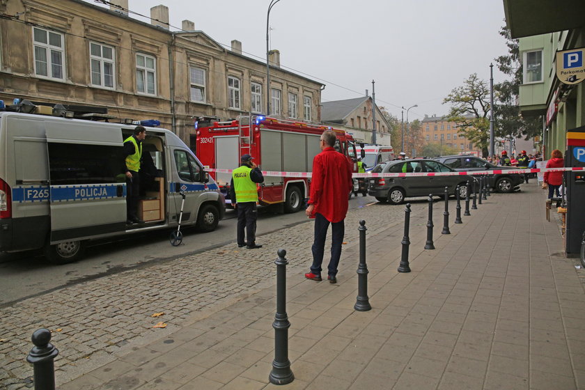 Wypadek na ulicy Zielonej w Łodzi