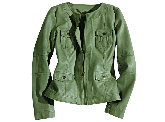 Kurtka - materiał skóropodobny