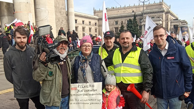 "Rolnik to nie łobuz". Monika wraz z tysiącami rolników manifestowała dziś w Warszawie