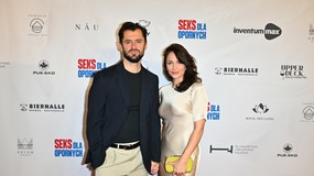 Katarzyna Wajda i Bartłomiej Kotschedoff pierwszy raz razem na ściance. Tak aktorka komentuje nowy związek