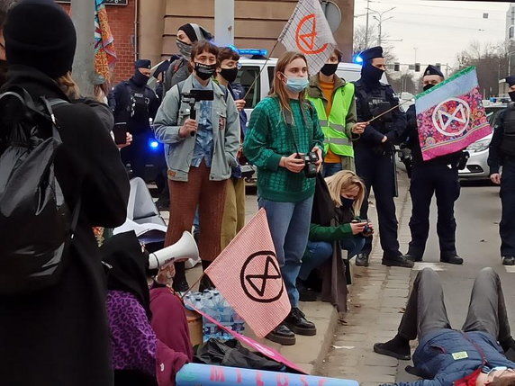 Protest aktywistów we Wrocławiu