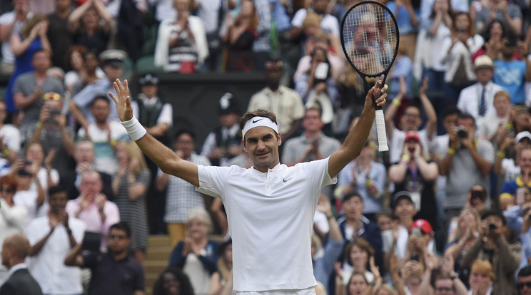 Roger Federer nyolcadik wimbledoni győzelmére készül/Fotó: AFP