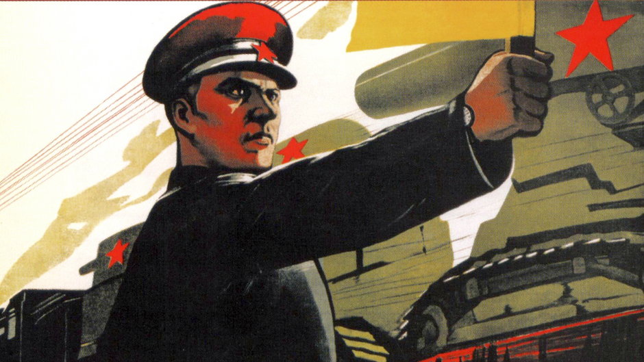 Plakat propagandowy Armii Czerwonej