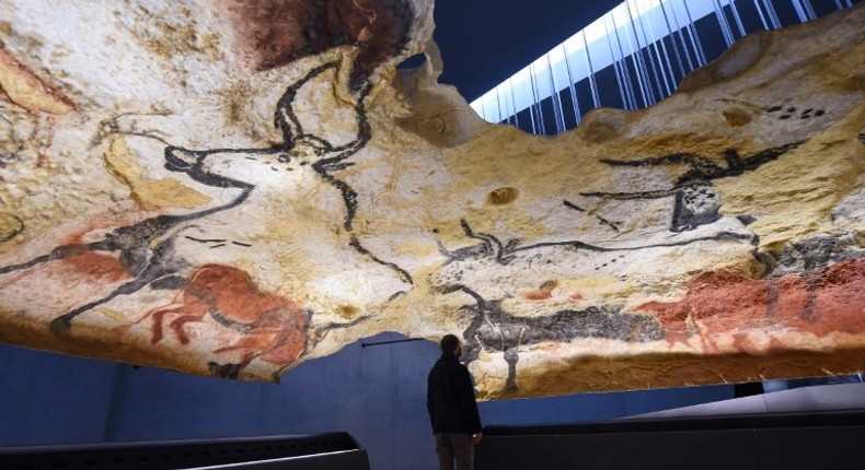 A true-to-life replica of the renowned Lascaux's Stone Age cave with its Paleolithic paintings, in Montignac, southwestern France