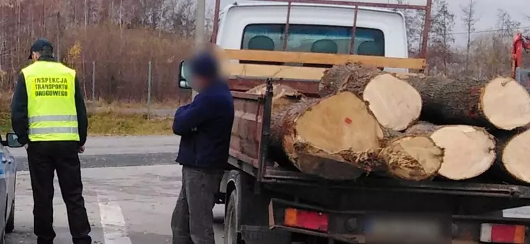 Kierowca przesadził z ładunkiem i alkoholem. Został zatrzymany po pościgu