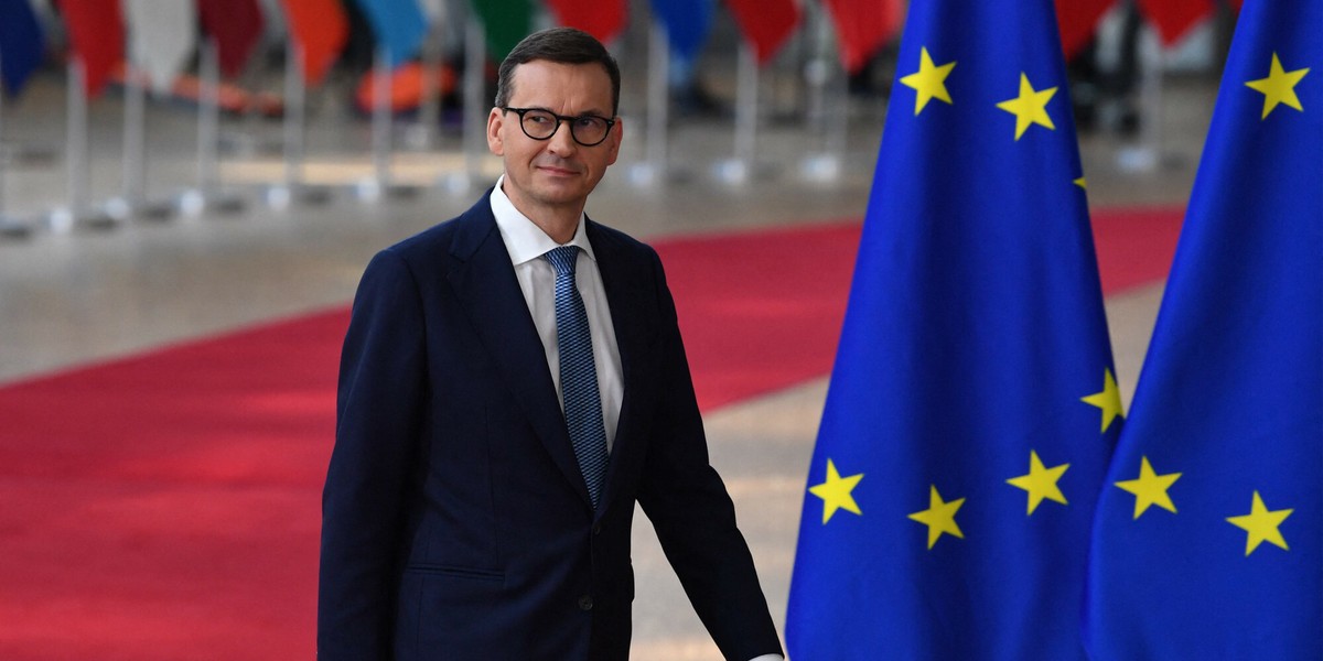 Premier Morawiecki jest dziś w Brukseli.