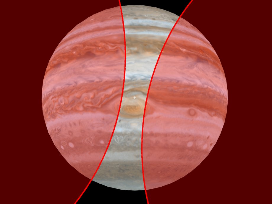 Fragment Jowisza, który sonda Juno sfotografowała 10 lipca