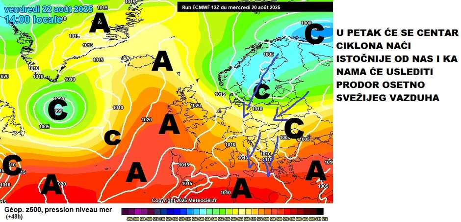 Prodor svežeg vazduha u petak