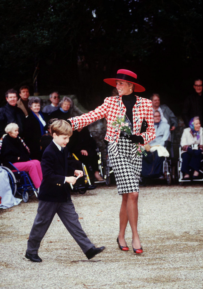 Księżna Diana i książę William, 1990 r.