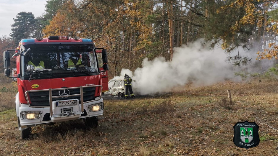 Interwencja straży pożarnej w Drzonkowie pod Zieloną Górą