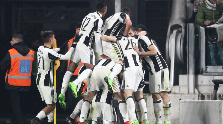 Örömünnep Juventus módra /Fotó: AFP