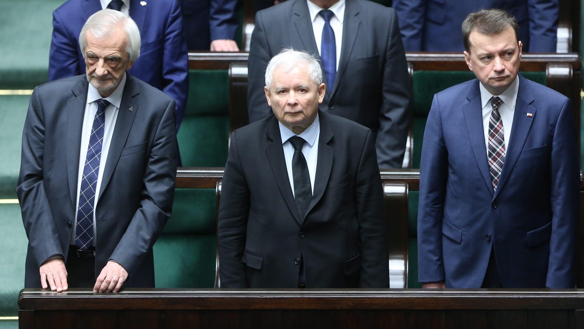 Ryszard Terlecki Jarosław Kaczyński Mariusz Błaszczak PiS Prawo i Sprawiedliwość polityka Sejm