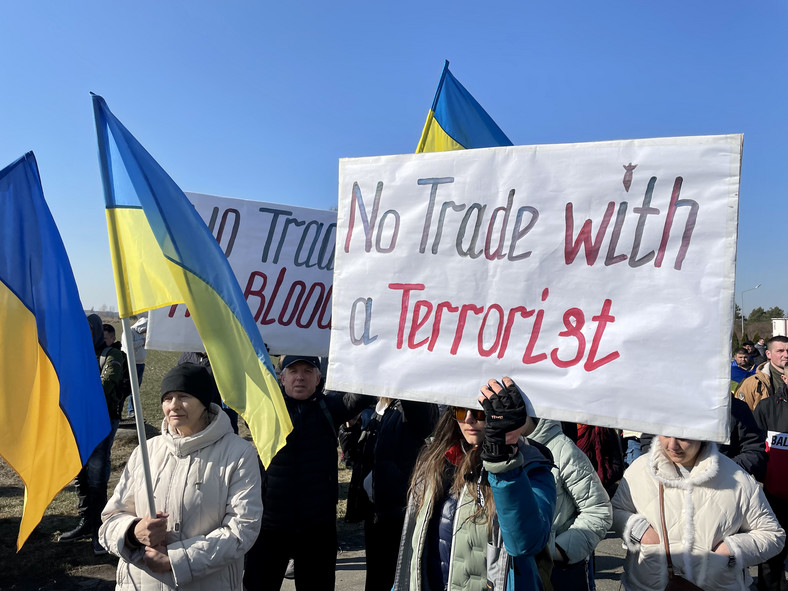 Protest Ukraińców w Koroszczynie
