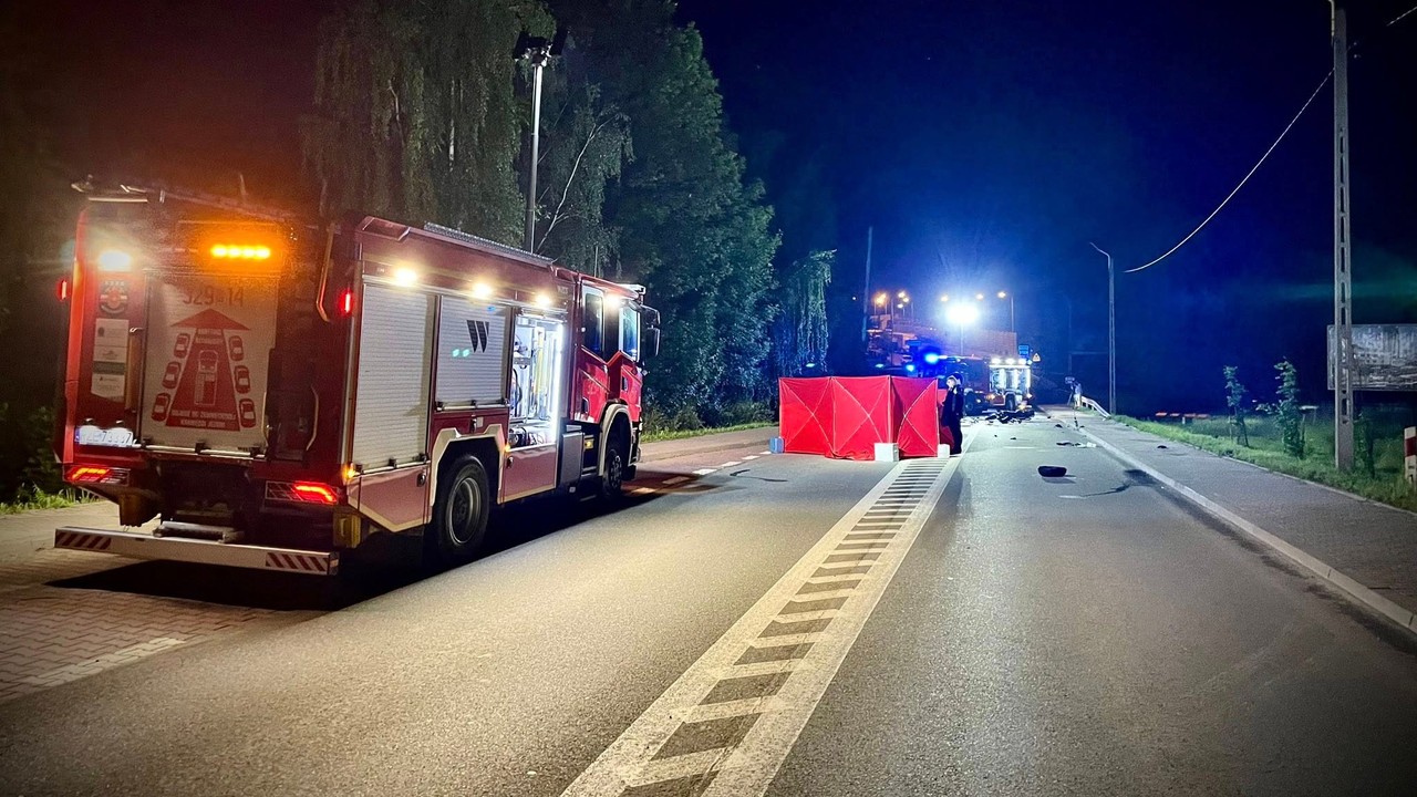 Tragiczny wypadek na Podkarpaciu. Motocyklista zginął podczas wyprzedzania