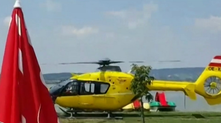 Mentőhelikopterrel szállították el az asszonyt