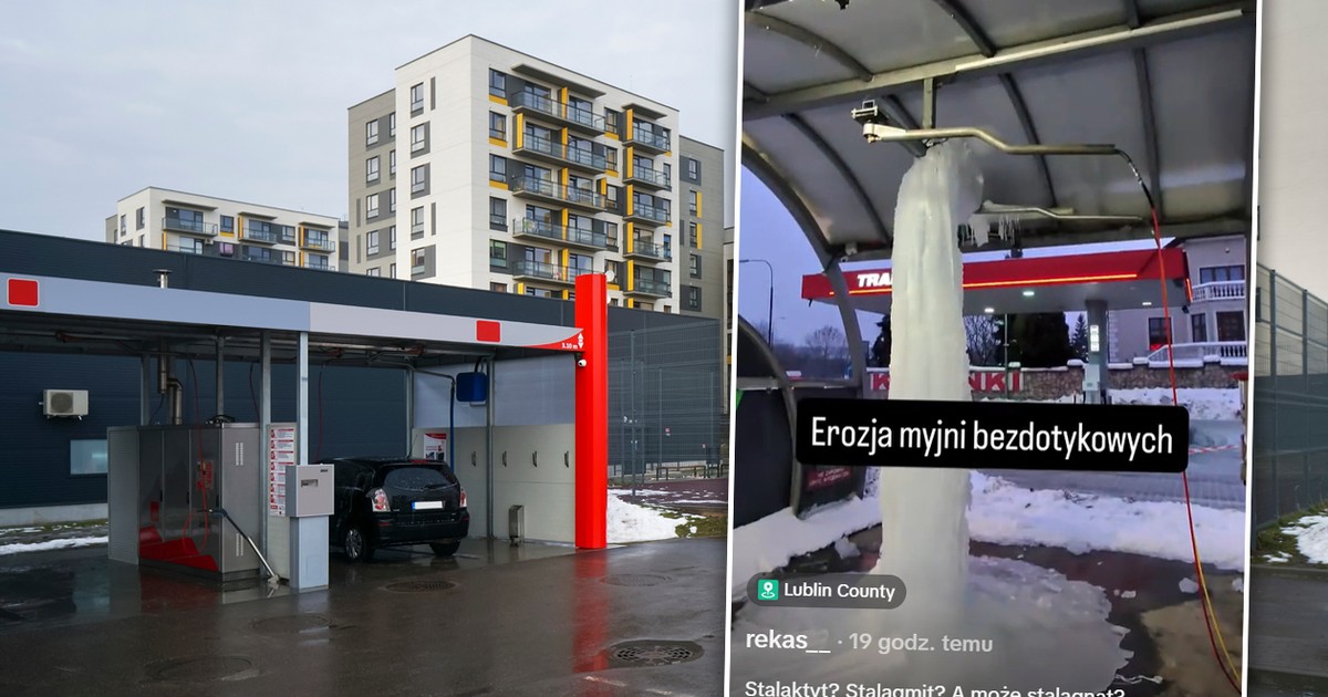 Poszedł na myjnię i zdębiał na ten widok. Nagranie z Lublina podbija sieć