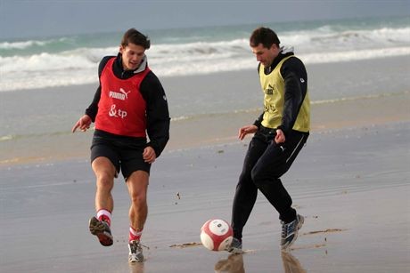 Zgrupowanie reprezentacji Polski w Hiszpanii30.01.2007 Chiclana de la FronteraRadoslaw Matusiak  Radoslaw SobolewskiFot. Piotr Kucza