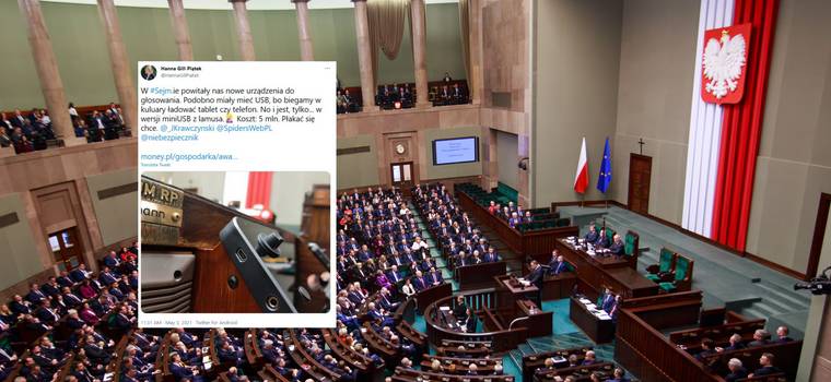 Sejm dostał nowe urządzenia do głosowania... z przestarzałymi portami USB. "Płakać się chce"