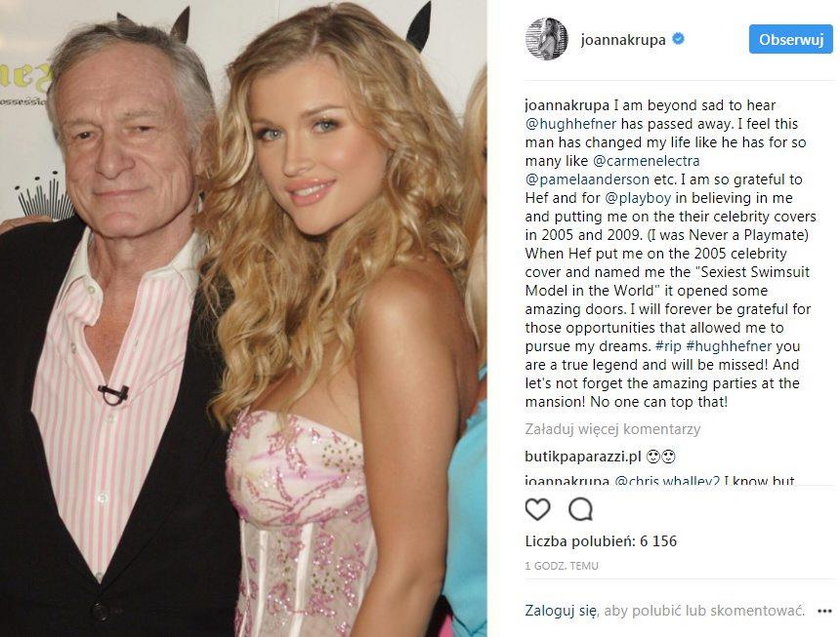 Joanna Krupa i Hugh Hefner