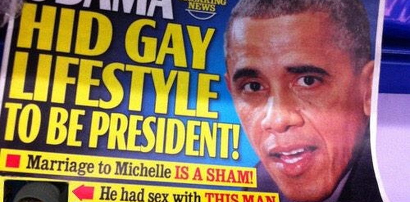 Obama jest gejem? Jedna z gazet krzyczy tym z okładki
