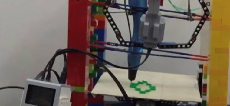Dwunastolatek zrobił drukarkę 3D z klocków Lego i piórka do druku