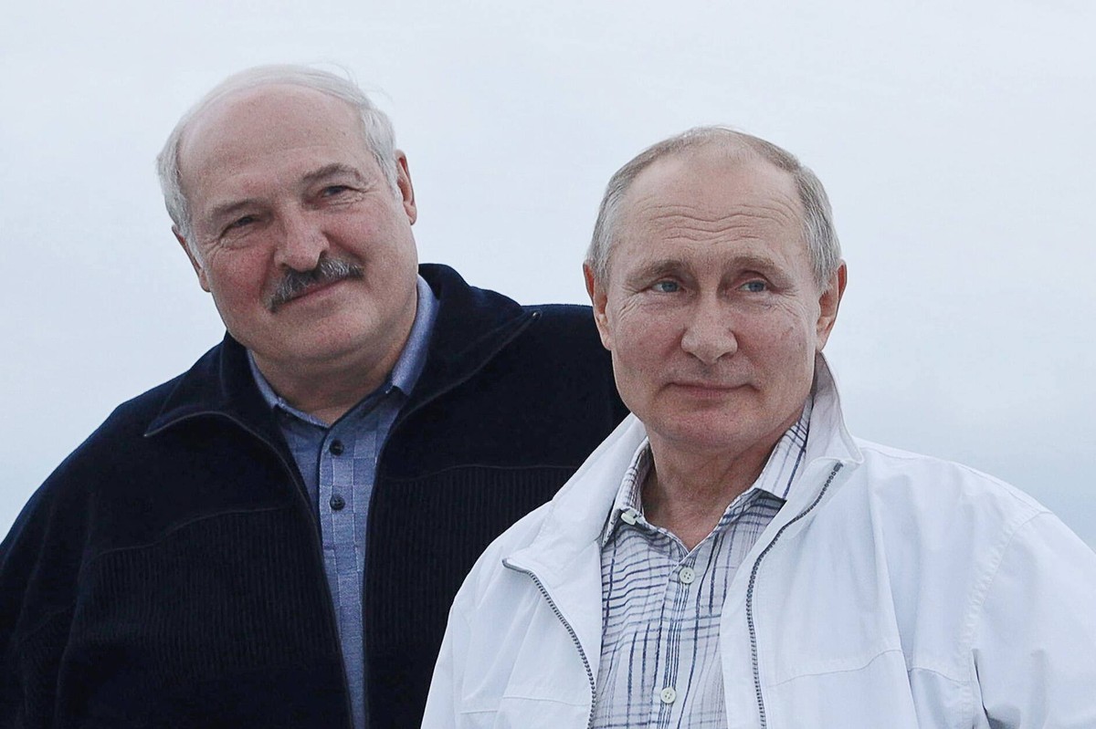 Alaksandr Łukaszenka i Władimir Putin