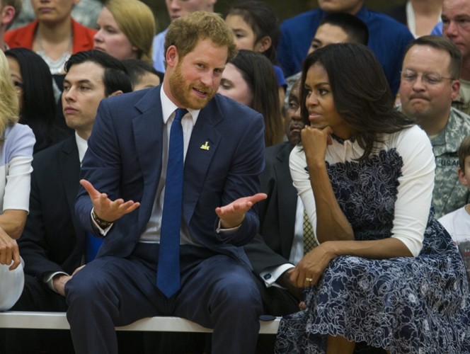 Michelle Obama i książę Harry