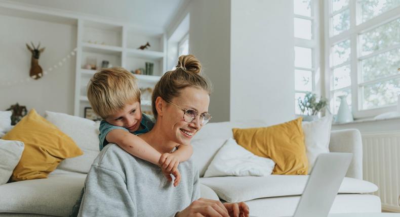 The author left her job as an accountant when she had her son, and at 40 realized that she needed to go back to work for several reasons.Mareen Fischinger/Getty Images