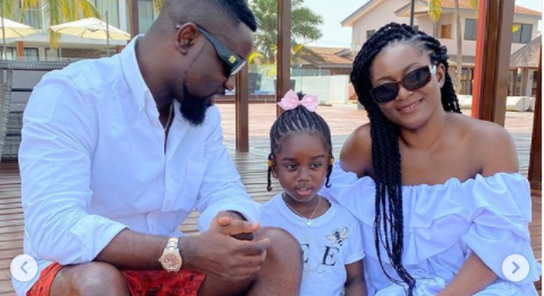 Sarkodie and his family 