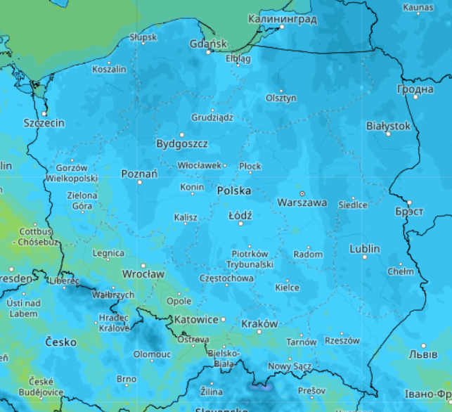 W nocy z soboty na niedzielę w większości kraju chwyci lekki mróz, który spowoduje zamarzanie mokrych nawierzchni