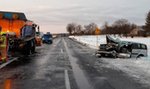 Fatalne zderzenie z pługiem pod Lublinem. Kierowca nie miał szans