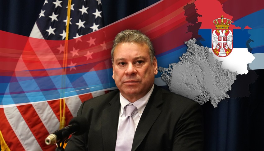 Gabrijel Eskobar Amerika Srbija, Kosovo, SAD, mapa zastava