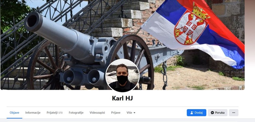 Dokaz koliko Karl voli Srbiju je i pozadina na njegovom Fejsbuk profilu