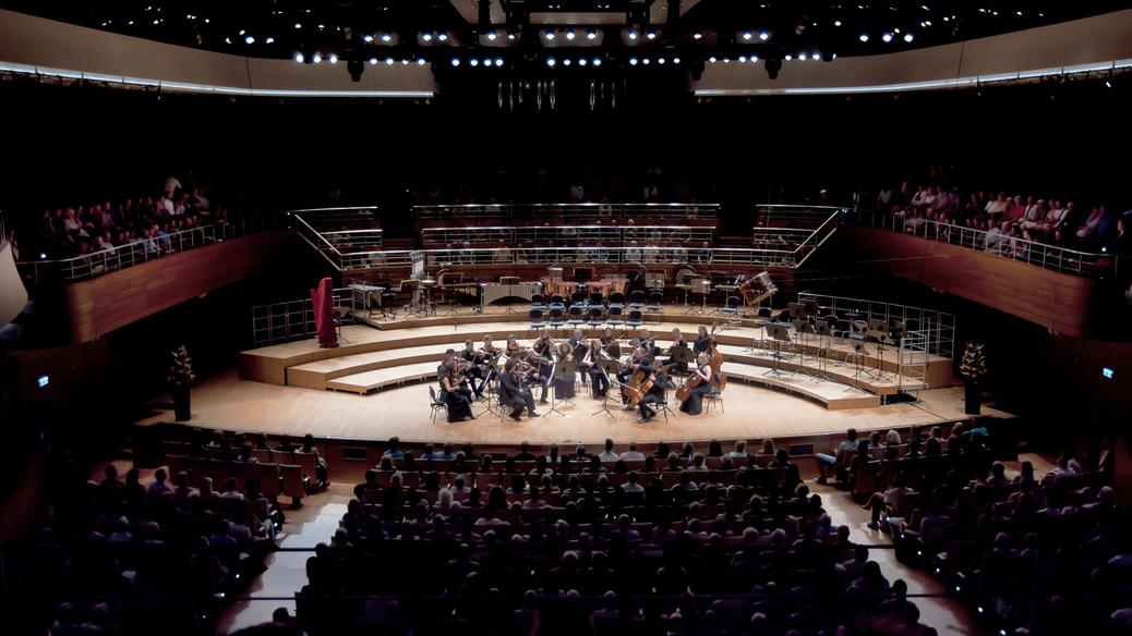 Sala koncertowa (jedna z czterech) Narodowego Forum Muzyki może zmieścić aż 1800 osób