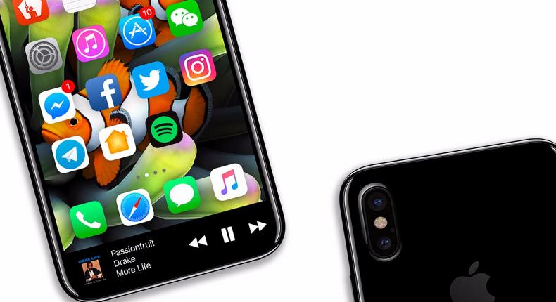 The OLED display on the iPhone 8 will reportedly cover the device's entire front surface.