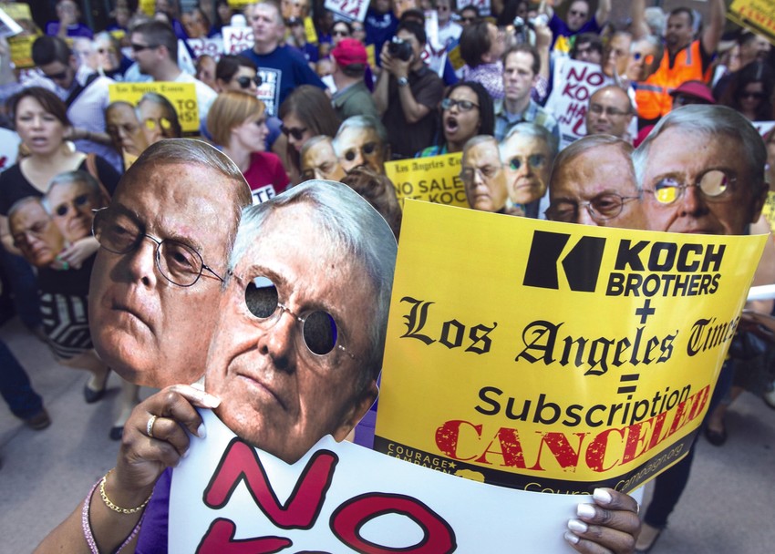 Protest protiv pokušaja Braće da kupe „Los Anđeles tajms“