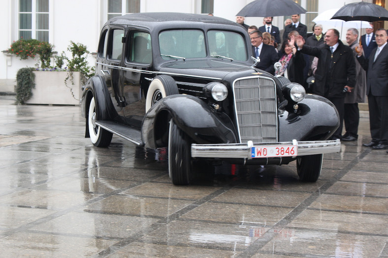 Cadillac Piłsudskiego w Belwederze