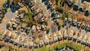 An aerial view of homes in Atlanta, Georgia.halbergman/Getty Images