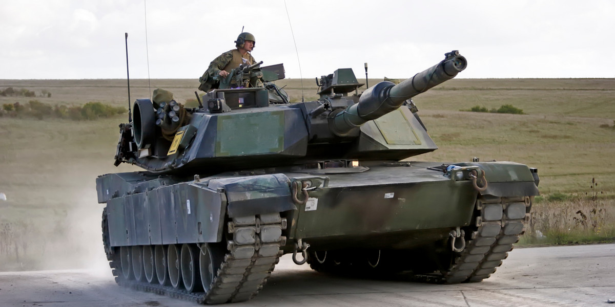 Czołg Abrams M1A1.