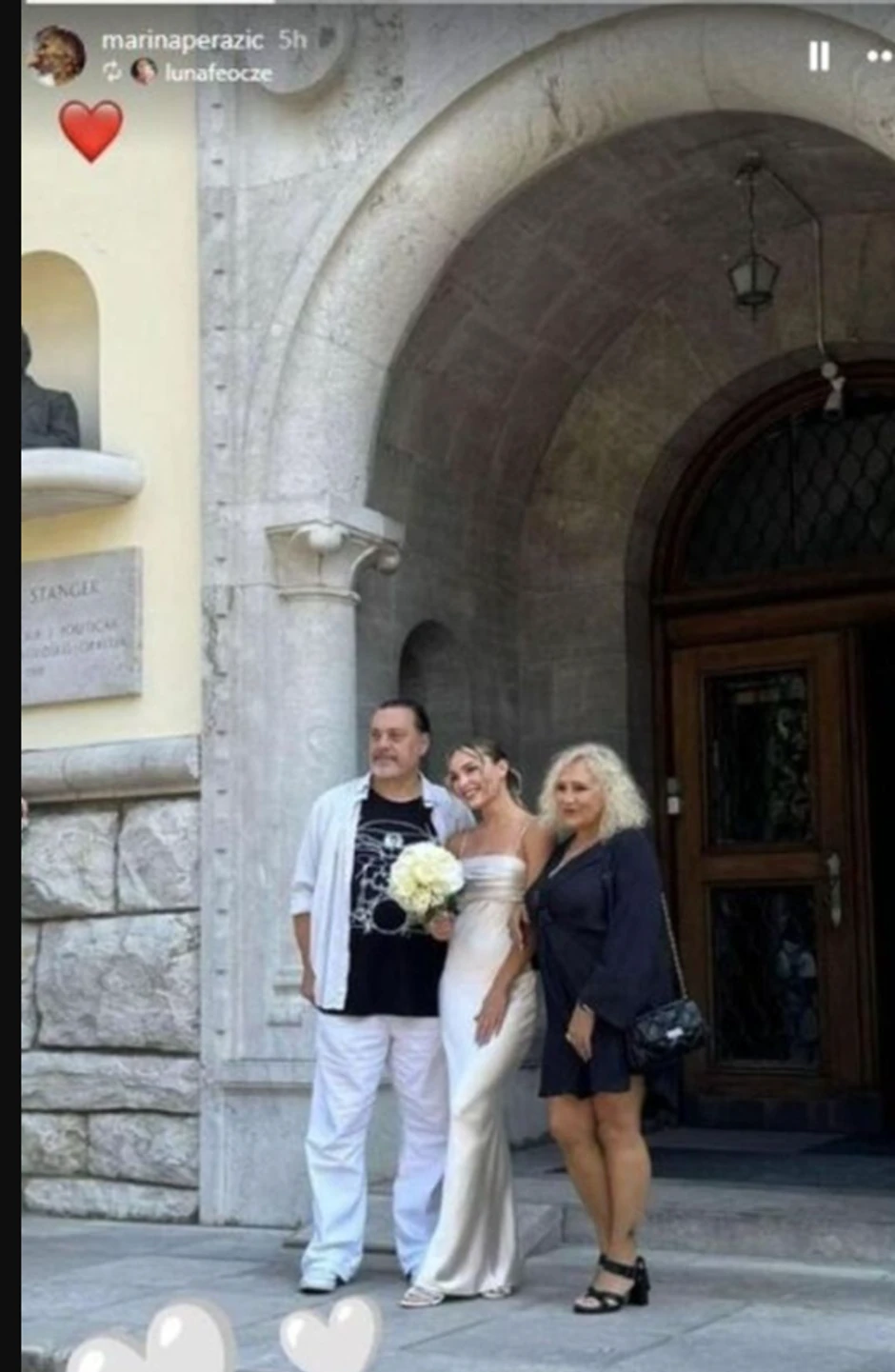 Marina i Firči na venčanju ćerke