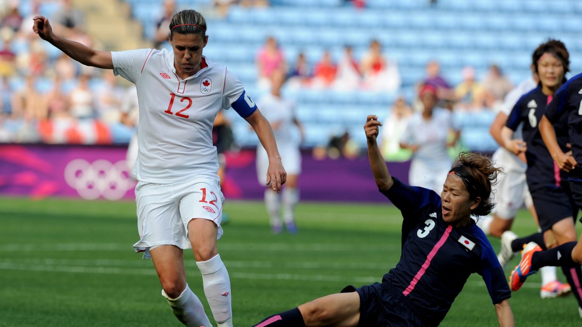 Piłkarska reprezentacja kobiet z Japonii pokonała Kanadę 2:1 (2:0) w pierwszym meczu grupy F turnieju olimpijskiego. Mistrzynie świata udanie rozpoczęły igrzyska olimpijskie w Londynie.