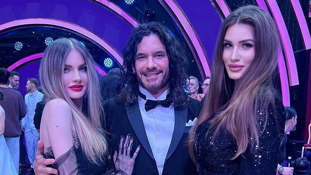 Broňa Gregušová, Mario Cimarro a Bronina sestra Lucia.