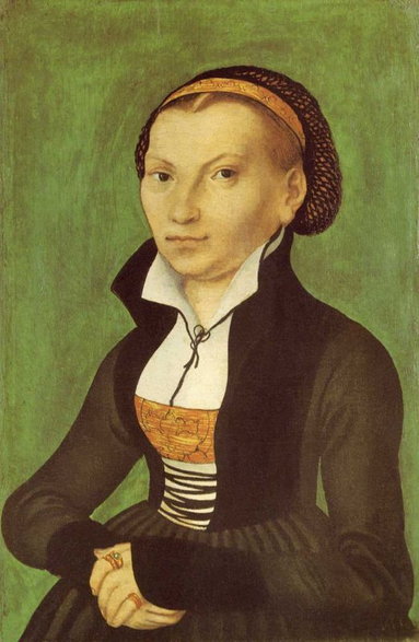 Katarzyna von Bora (aut. Łukasz Kranach Starszy, domena publiczna).
