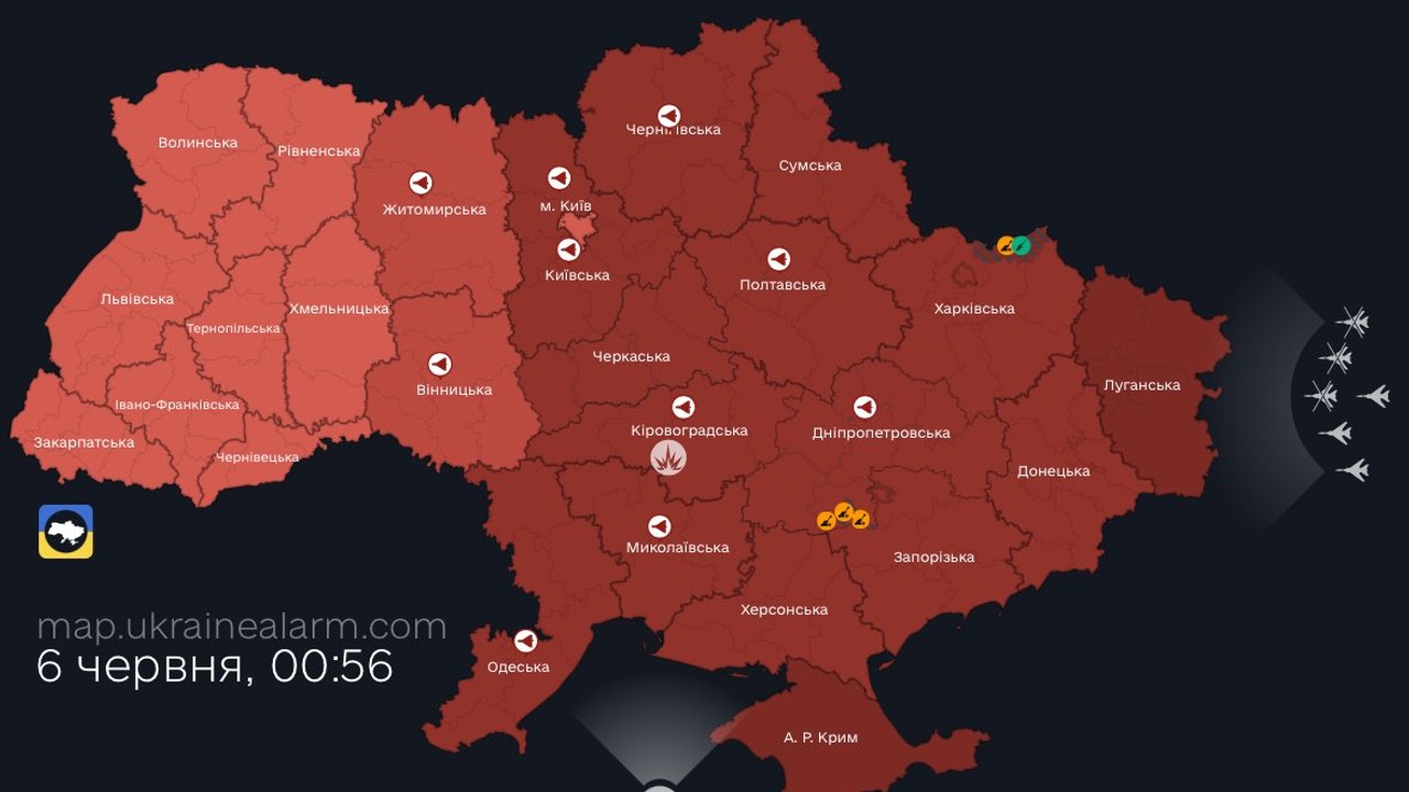 Rosja przeprowadziła zmasowane ataki z użyciem rakiet i dronów