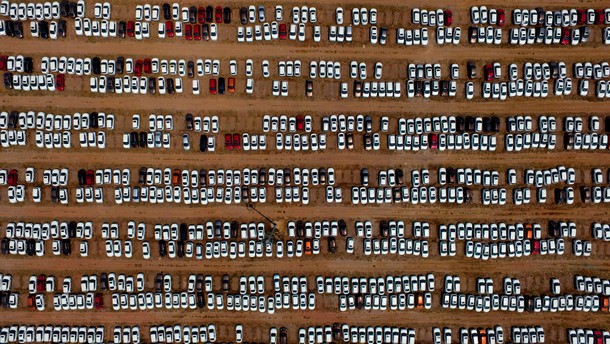 Thousands of New Cars in China