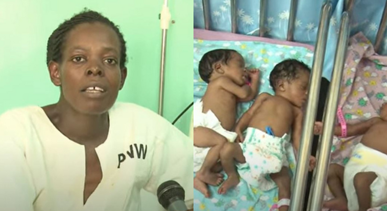 Mother gives birth to quadruplets at the Kakamega county referral hospital 