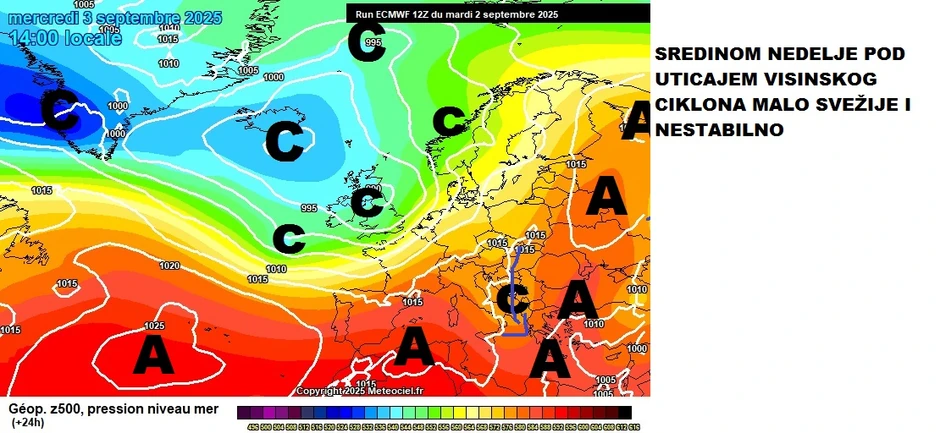 Sredinom ove nedelje svežije