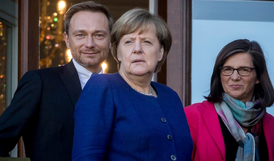 Kristijan Lindner, Angela Merkel i Katrin Gering-Ekart (Zeleni)