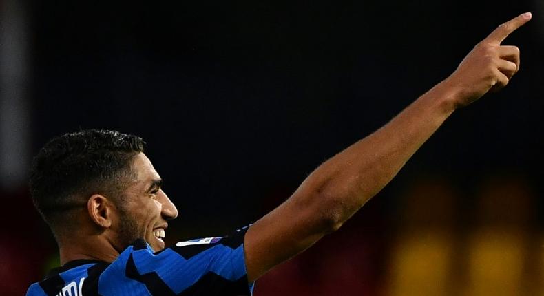 Inter Milan defender Achraf Hakimi has tested negative for coronavirus